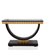 Ace Console Table In Black & Gold Colour