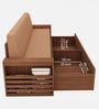 Ace Double Sized Pull-Out Sofa Cum Bed With Box Storage In Teak Finish