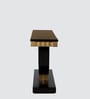 Ace Solid Wood Console Table in Black Gold Finish