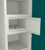 Aceline Printed Steel 2 Door Wardrobe In Textured Foliage Green Colour With Locker