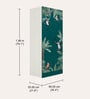 Aceline Printed Steel 2 Door Wardrobe In Textured Foliage Green Colour With Locker