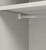 Aceline Printed Steel 2 Door Wardrobe In Textured Foliage Green Colour With Locker
