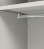 Aceline Printed Steel 2 Door Wardrobe In Textured Purple Magic Colour With Locker