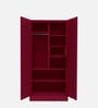 Aceline Steel 2 Door Almirah in Berry Red Colour