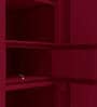 Aceline Steel 2 Door Almirah in Berry Red Colour