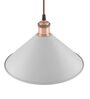 Achras White Metal Hanging Light