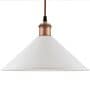 Achras White Metal Hanging Light