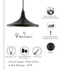Aciano Black Metal Hanging Light