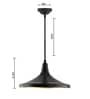 Aciano Black Metal Hanging Light