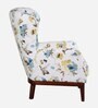 Aciano Fabric Full Back Lounge Chair In Floral Print