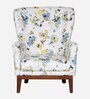 Aciano Fabric Full Back Lounge Chair In Floral Print