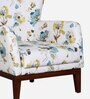 Aciano Fabric Full Back Lounge Chair In Floral Print