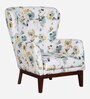 Aciano Fabric Full Back Lounge Chair In Floral Print