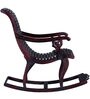 Acklom Solid Wood Rocking Chair in Passion Mahogany Finish