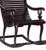 Acklom Solid Wood Rocking Chair in Passion Mahogany Finish