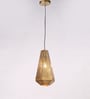 Lilac Acorn Antique Gold Metal Hanging Light