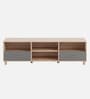 Acro TV Unit In Light Oak And Grey Finish Acro TV Unit In Light Oak And Grey Finish