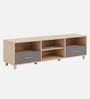 Acro TV Unit In Light Oak And Grey Finish Acro TV Unit In Light Oak And Grey Finish