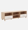 Acro TV Unit In Light Oak and White Finish