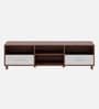 Acro TV Unit In Planked Walnut and White Finish