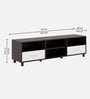 Acro TV Unit In Wenge and White Finish Acro TV Unit In Wenge and White Finish