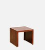 Acropolis Sheesham Wood Nesting Coffee Table Set in Honey Oak Finish With Stools