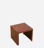 Acropolis Sheesham Wood Nesting Coffee Table Set in Honey Oak Finish With Stools