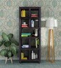 Acropolis Sheesham Wood Tall Book Shelf In Warm Chestnut Finish
