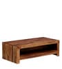 Acropolis Sheesham Wood Coffee Table In Rustic Teak Finish