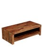 Acropolis Sheesham Wood Coffee Table In Rustic Teak Finish