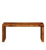 Acropolis Sheesham Wood Nesting Coffee Table Set in Rustic teak Finish With Stools