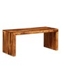 Acropolis Sheesham Wood Nesting Coffee Table Set in Rustic teak Finish With Stools