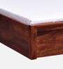 Acropolis Sheesham Wood King Size Bed With Box Storage In Honey Oak Finish