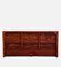 Acropolis Sheesham Wood King Size Bed With Box Storage In Honey Oak Finish