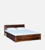 Acropolis Sheesham Wood King Size Bed With Drawer Storage In Provincial Teak Finish