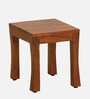 Acropolis Sheesham Wood Nest Of Tables In Honey Oak