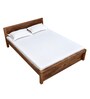 Acropolis Sheesham Wood Queen Size Bed In Rustic Teak Finish