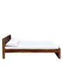 Acropolis Sheesham Wood Queen Size Bed In Rustic Teak Finish