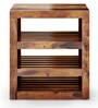 Acropolis Sheesham Wood Open Shoe Rack in Provincial Teak Finish