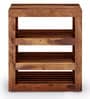 Acropolis Sheesham Wood Open Shoe Rack in Provincial Teak Finish