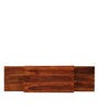 Acropolis Sheesham Wood Tiered TV Console in Honey Oak Finish