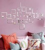 Acrylic 24 Silver Squares Wall Decals