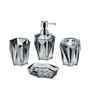 Grey Acrylic 4Pcs Bathroom Set