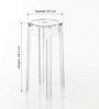 Acrylic Finish Crystal End Table (Set of 3)