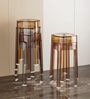 Acrylic Finish Crystal End Table (Set of 6)