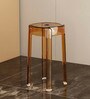 Acrylic Finish Taupe  Crystal End Table (Set of 6)