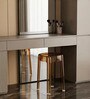 Acrylic Finish Taupe  Crystal End Table (Set of 6)
