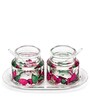Pink  200 ml each Acrylic (Set of 2) Jars & Containers