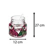 Pink  200 ml each Acrylic (Set of 2) Jars & Containers