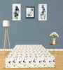 Acum 8 Inch Foam (72x72) In White Colour King Size Sofa Cum Foldable Mattress
